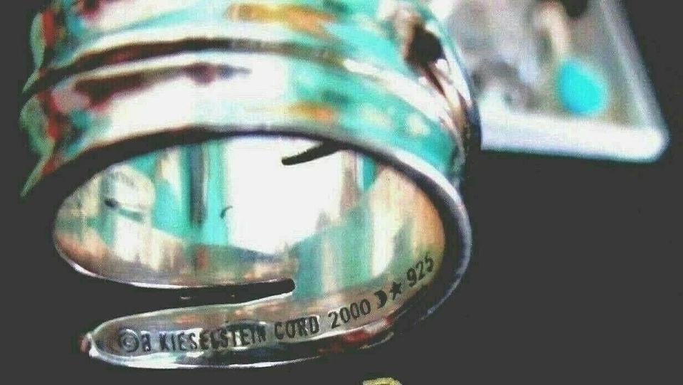 Anillo Barry Kieselstein Cordón Caimán Ojos Diamante Plata Esterlina Talla 5 Caja de Regalo Foto 4 de 4