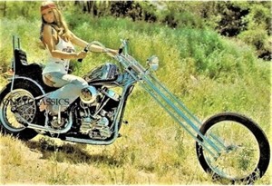 Roberta Pedon Harley Davidson Panhead Chopper Motorcycle 5x7 Photo Busty Pin Up Ebay