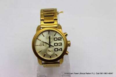DIESEL Flare Chronograph Champagne Dial Gold-tone Ladies DZ5435 | eBay