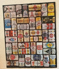 WHATS YOUR PLEASURE Beer Cans (Vintage Springbok) -- 500 Piece Puzzle Complete