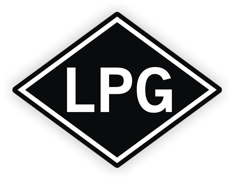 Lp Conversion Sticker 3 pack - 3.5-inch LPG Stickers | Liquid Propane Gas Vinyl Decals | Set ...