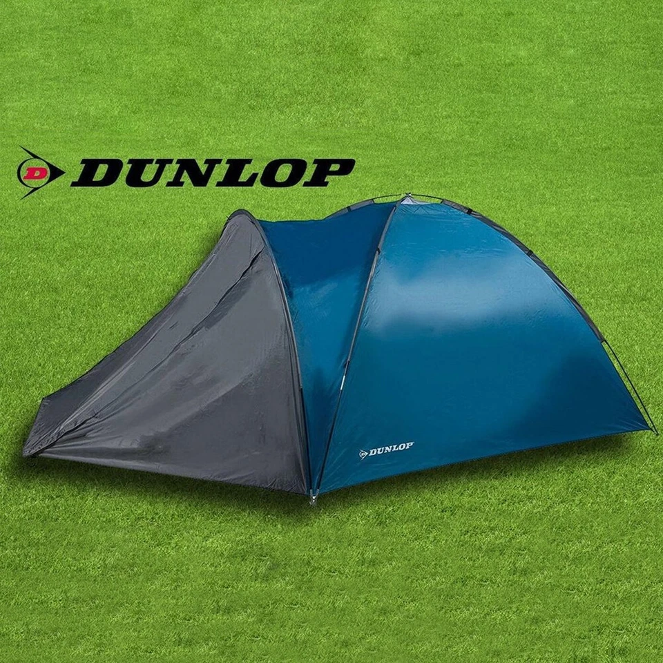 Tenda da Campeggio 2 Persone Cupola Spiaggia Escursioni 210x150x150cm Dunlop - Immagine 2 di 4