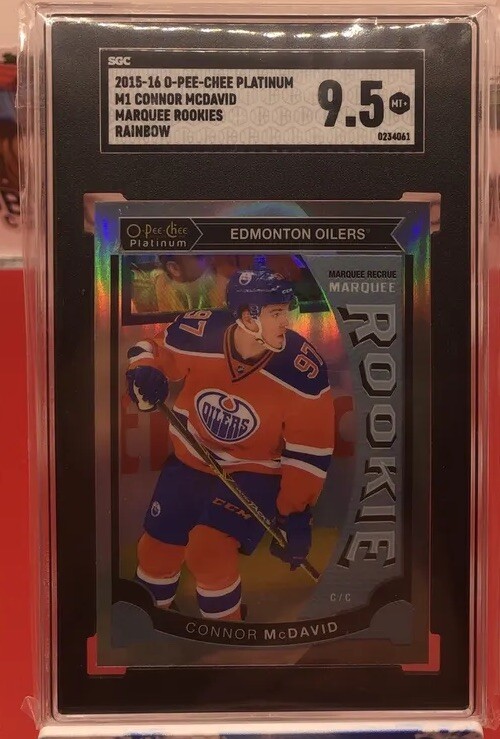 Connor Mcdavid Rookie 2015-16 O-Pee Chee Platinum Marquee Rookies Rainbow