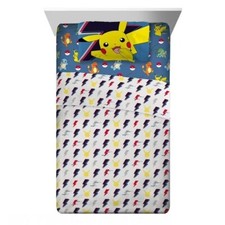 Pokemon 3-Piece "Lighting Bolt" Twin Sheet Set