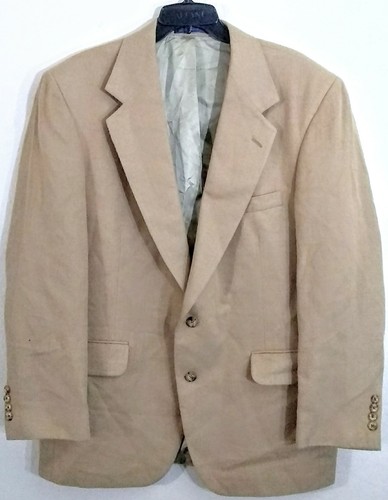 Nordstrom Mens Vintage Loro Piana Italy 100% Camel Hair Jacket Coat 2 Button XL