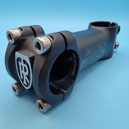 Ritchey Comp 1 1/8" Threadless Bike Stem 100mm / 31.8mm / 8° Black Alloy b24 - Picture 2 of 7