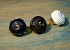 Vintage Style Electrical Plug Ribbed Design, Bakelite Replica antique fan rewire