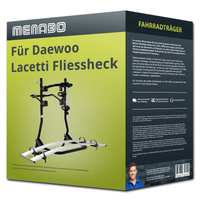 Menabo FahrradträGer Cobra Schwarz/Silber FüR Daewoo Lacetti Fliessheck Typ Klan