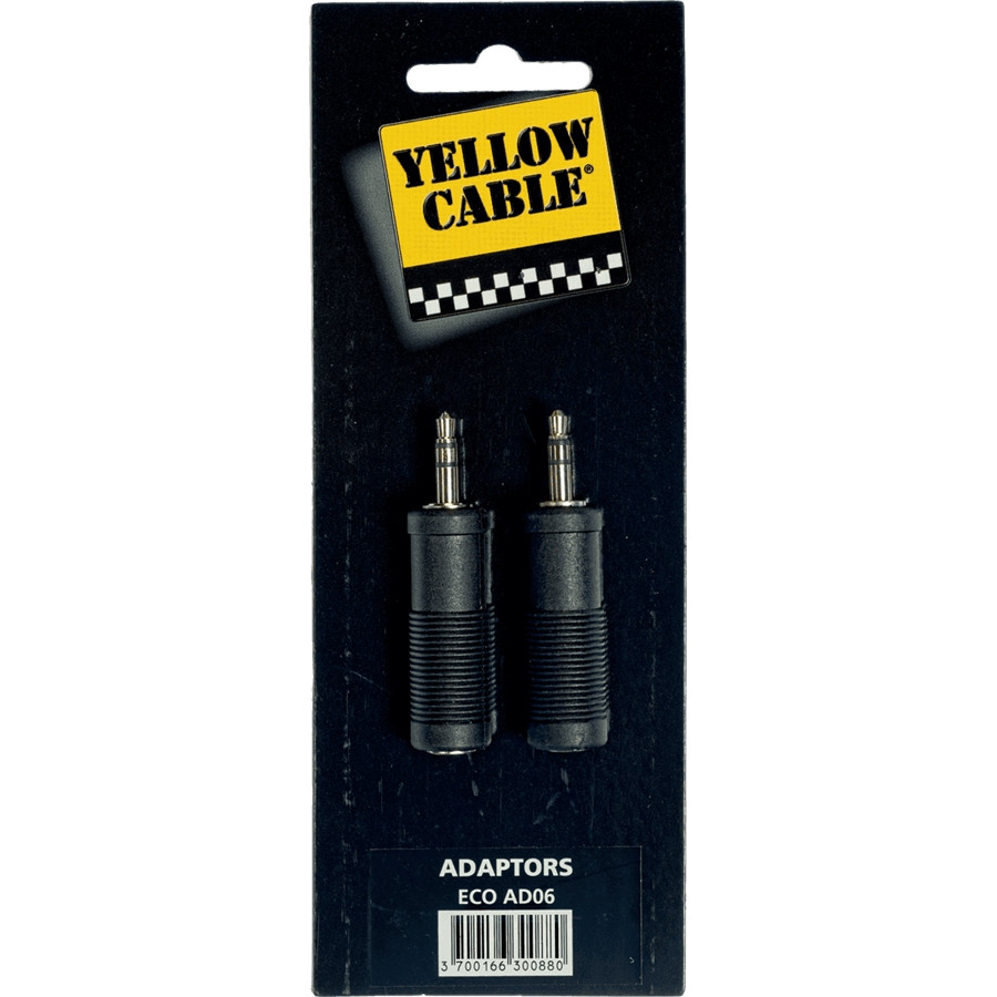 Cavo - Ad06 Adattatore Mini Jack Trs Maschio/jack Trs Femmina 2 Pcs