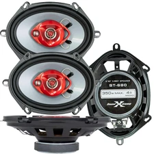 4 x SoundXtreme  5×7″ / 6×8″ 4Ohm 3-Way 700 Watts Coaxial Car Audio Speakers