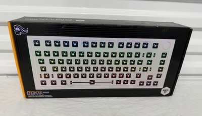 Glorious GMMK Pro White Ice Barebones 75% Mechanical Keyboard ANSI RGB Hot-Swap