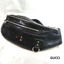 Gucci GG Supreme Borsa Nera Cintura Marsupio Vita Tracolla Autore