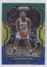 2020-21 Panini Prizm Choice Blue Yellow & Green Prizm Shake Milton #131 dq2