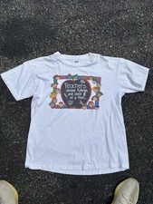 Vintage 1996 Anvil Teacher Shirt Size XL  Teachers Shape Futures One    w/distres