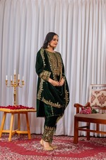 Women Eid Dress Pakistani Salwar Kameez Readymade Suits Wedding Party 3 Piece XL