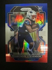 2021 Prizm #367 Rhamondre Stevenson Red White and Blue RC New England Patriots