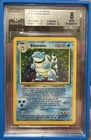 Pokémon 1999 Base Set Unlimited Blastoise Holo Rare #2/102 BGS 8 English