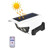 77 LED Solar Power PIR Motion Sensor Fake Camera Wall Light Outdoor Garden Lamp