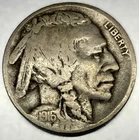1916-D Buffalo Nickel VG Very Good Semi Key Date 5c US Coin - 4367