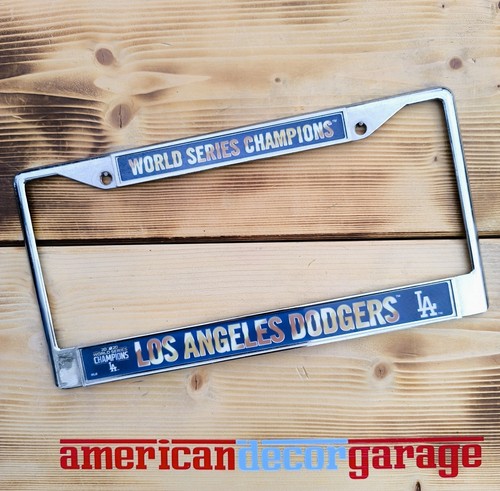 USA Nummernschildrahmen aus Metall/License Plate Frame * Los Angeles Dodgers * - Picture 1 of 1