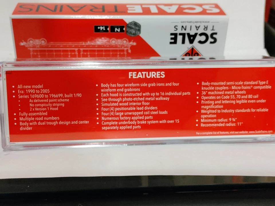 N scale ScaleTrains 48' Coil Car NW # 169672 - Image 2 of 3