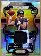 CJ Stroud 2023 Panini Prizm Premier Jerseys CJ RC Patch Relic Silver Prizm