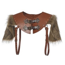 Medieval Men Armours Shoulder Harness Armor Halloween PU Shoulder Harness Viking