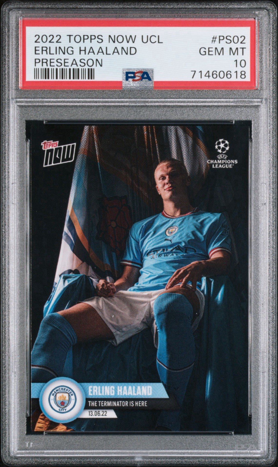 Topps Ucl Erling Haaland front
