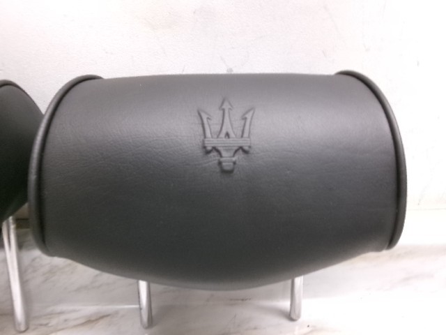 981421308 03 to 12 Maserati Quattroporte Set Rear Outer Headrests M139 Black