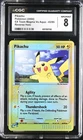 2004 Pokémon Pikachu Reverse Holo EX Team Magma Vs Aqua #43 CGC 8