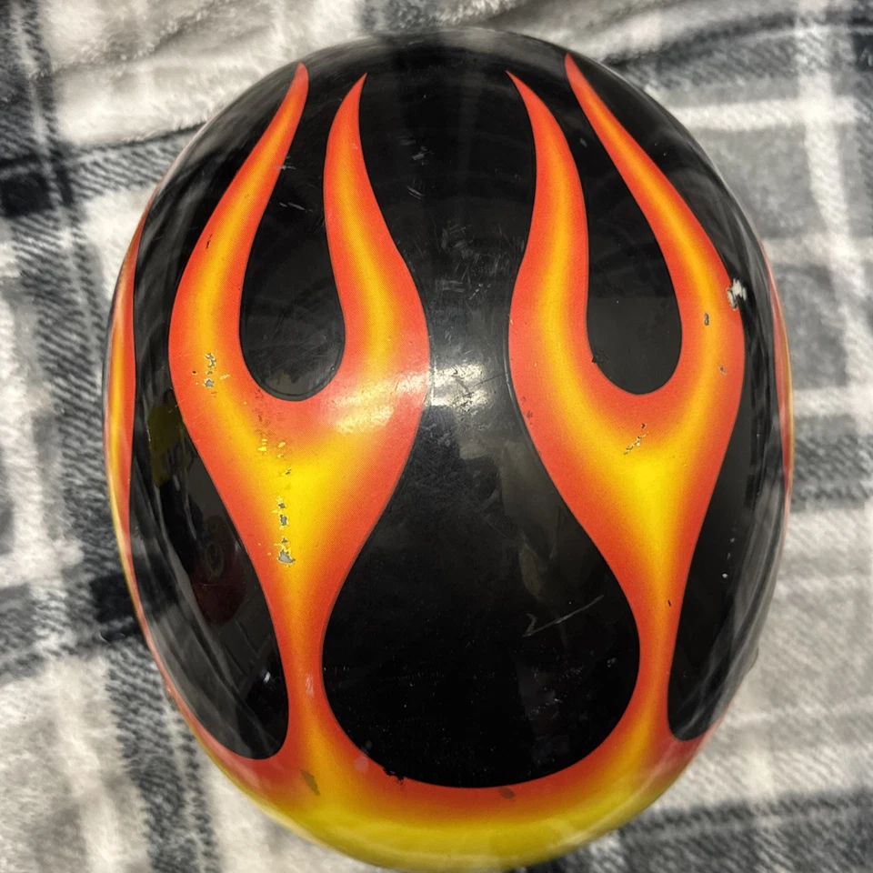 Casco de carreras Skid Lid U-70 negro llama talla grande Foto 2 de 4