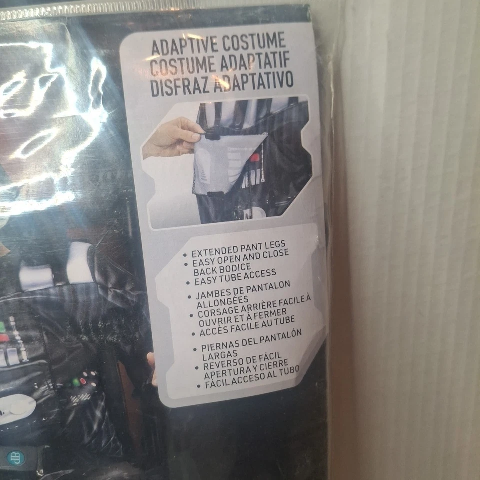 Star Wars Darth Vader Wheel Chair Adaptive Costume Jazwares-Size Medium 8-10 - Image 4 of 4