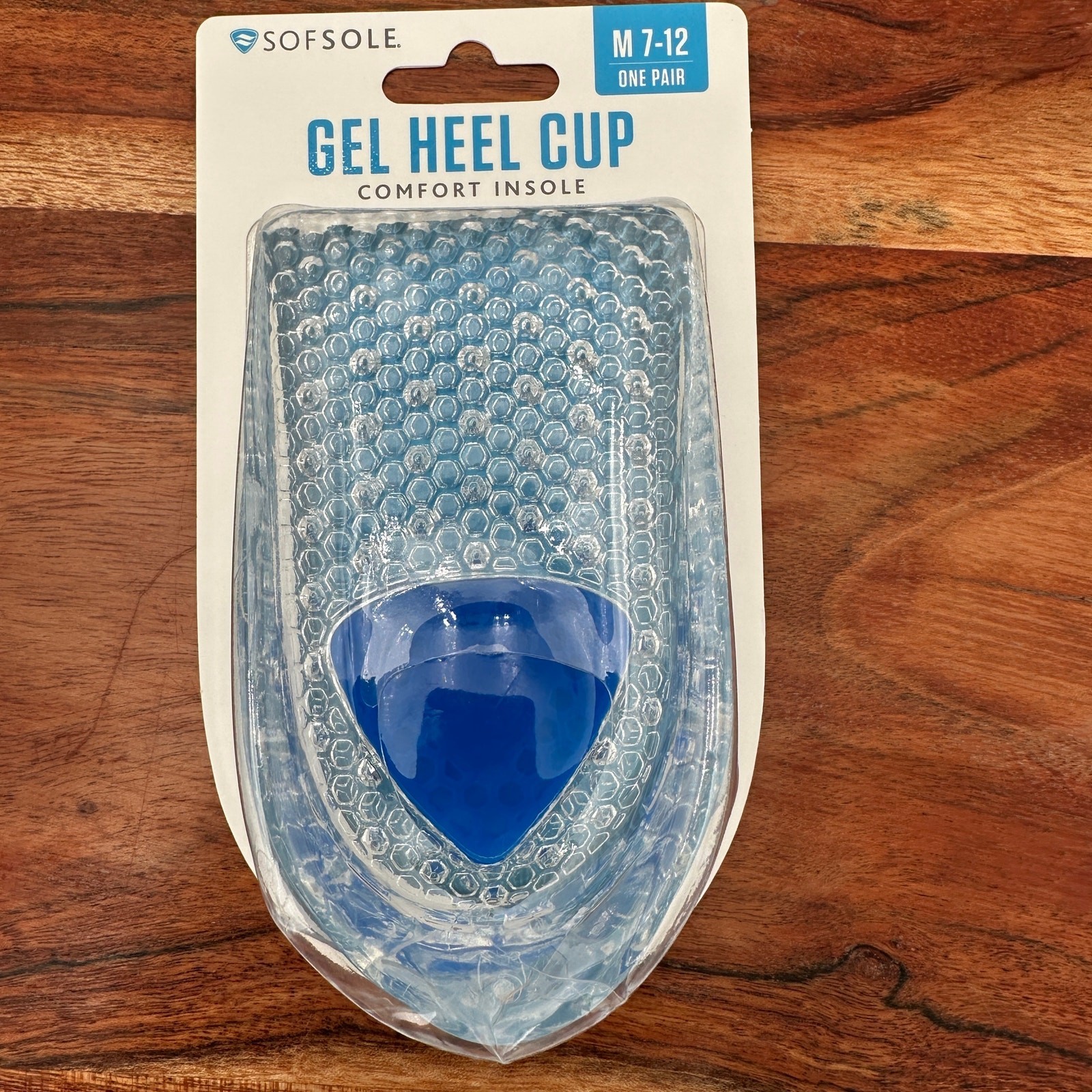 NIB Sof Sole Gel Heel Cup Shoe Insoles Womens Size 7 to 12 H