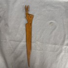 Hand-carved Wooden Letter Opener Vintage Piece of Folk Art Or A Souvenir — photo 1