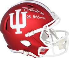 Fernando Mendoza Indiana Hoosiers Signed Riddell Replica Helmet w/Heisman Insc
