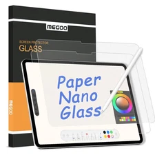 Paper Glass Screen Protector for iPad Pro 13 inch (2024 M4), Matte for Writin...