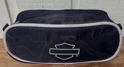 Harley-Davidson ''Bar & Shield'' logo and design small dopp kit/toiletry bag.Blue