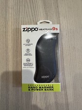 Zippo Heatbank 9s Rechargeable Hand Warmer  Power Bank - Black - New in Box