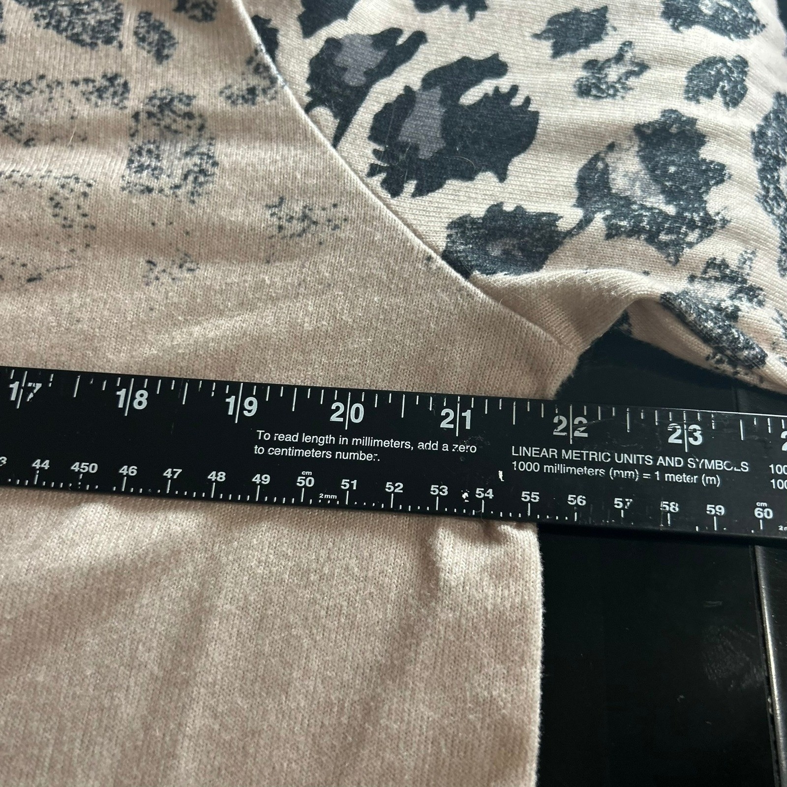 Tickled Teal Women's Leopard Print Long Sleeve Top with Tie - Size L