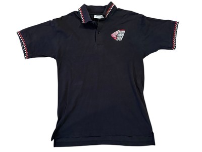 Vintage 98 Honda Racing Coming Home Polo Shirt Adult Medium Black Faded Mens
