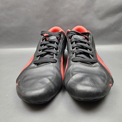 00’s Puma×Ferrari driving shoes leather Puma Scuderia Ferrari Drift Cat 5 Driving Shoes Mens 14 Black Red