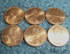 RARE LOT OF 6 DIFFERENT LINCOLN HEAD SMALL MEMORIAL CENT COINS WITH ERRORS! — photo 3