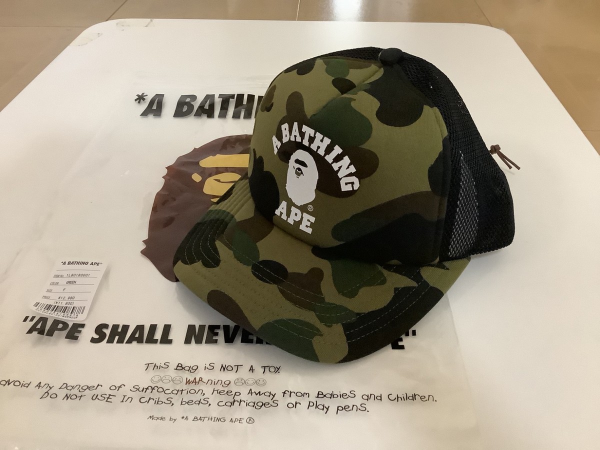 帽子 A BATHING APE BAPE STA CAMO TRUCKER CAP BAPE PINK CAMO TRUCKER HAT A BATHING APE RARE OG BAPE | eBay