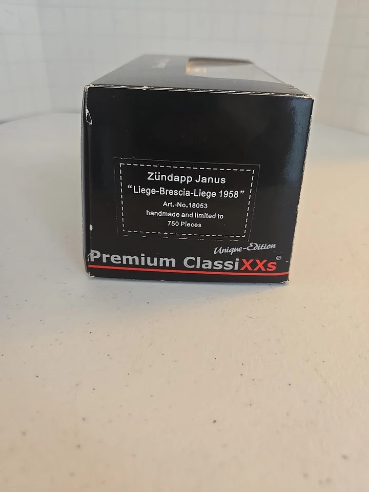 PREMIUM CLASSIXXs 18053 LTD ED ZUNDAPP JANUS LIEGE BRESCIA LIEGE 1958 1/43 . - Image 3 of 4