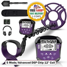 Detector de Metales Profesional, Oro, Alta Precisi n, LCD, 5 Modos, Bobina 12"