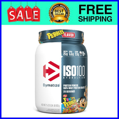 Dymatize ISO100 Whey Isolate Fruity Pebbles 20 Servings Ships from USA