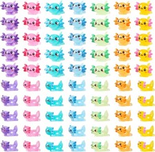 70 Pcs Mini Resin Axolotl, Tiny Axolotl Miniature Figures Toy Axolotl...