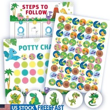 Potty Training Chart Boys Reward Stickers Color Changing Targets Fun Engagement
