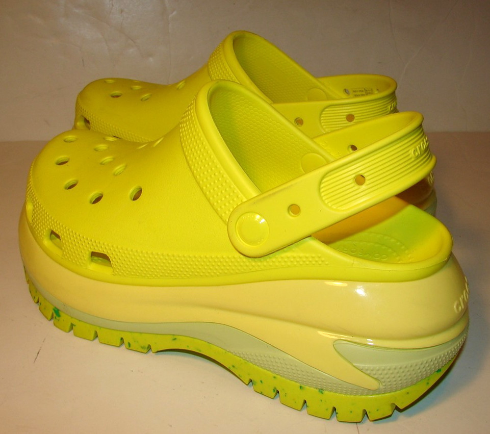 CROCS Mega Crush Platform Clogs Acidity BRIGHT Ye… - image 4