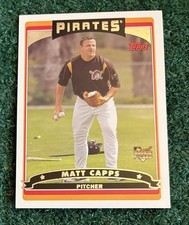 MATT CAPPS - 2006 TOPPS ROOKIE CARD # 627 - PITTSBURGH PIRATES - MLB. rookie card picture